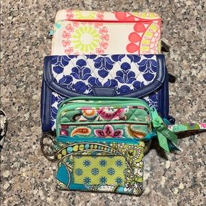 Vera Bradley wallets and change purses.
